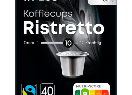 Koffiecups ristretto Fairtrade