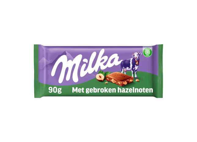 Milka Chocoladereep Gebroken Hazelnoten