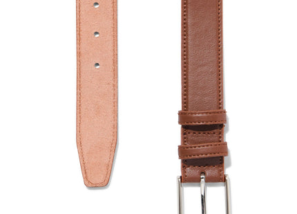 leather men's belt brown