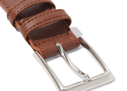 leather men's belt brown