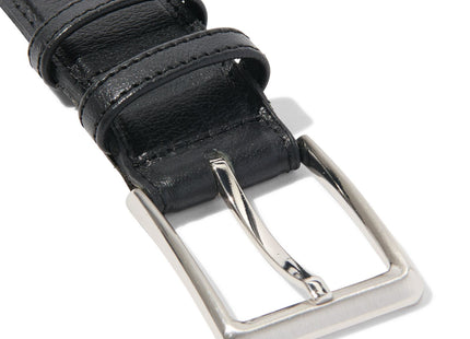 leather men's belt black