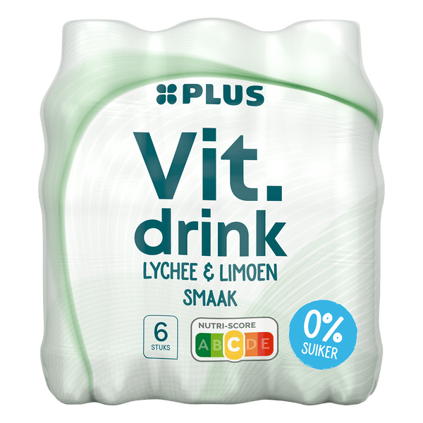 Vitamin drink limoen & lychee 0%
