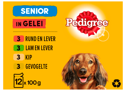 Pedigree Senior Meat in Jelly Dog Food