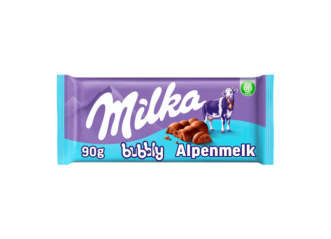 Milka Chocoladereep Bubbly Alpenmelk