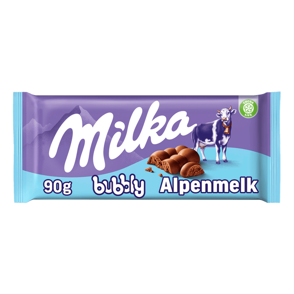 Milka Chocoladereep Bubbly Alpenmelk