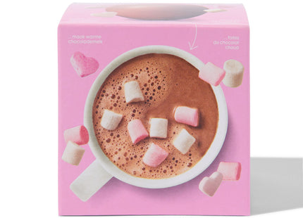 choco bomb met suikerhartjes en marshmallows  Dutchshopper