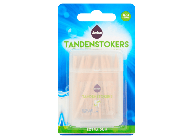 Derlon Tandenstokers extra dun mintsmaak