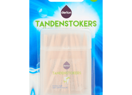 Derlon Tandenstokers extra dun mintsmaak