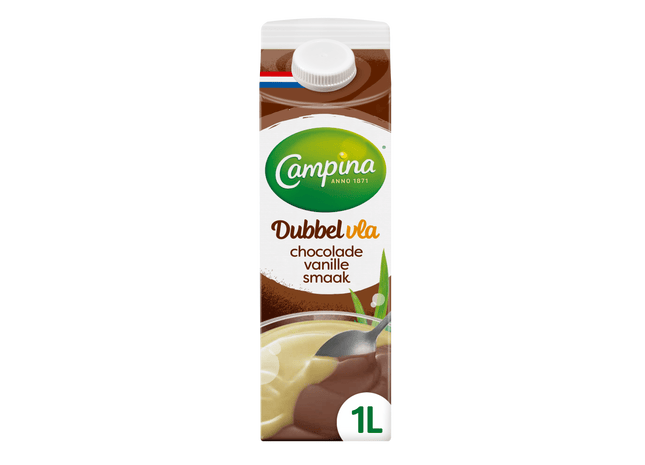 Campina Dubbelvla chocola vanille