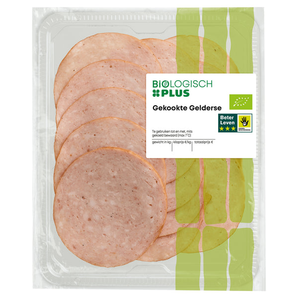 Biologische gekochte Gelderse Wurst