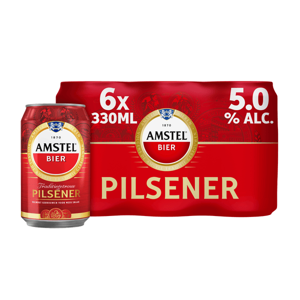 Amstel Pilsener beer can