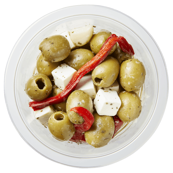 Olives with soft cheese