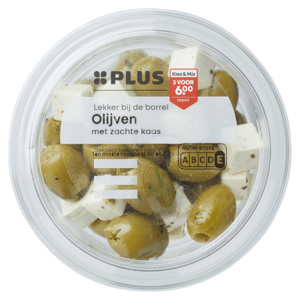 Oliven mit weichem Käse