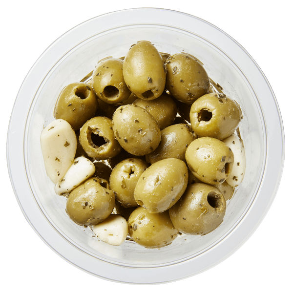Oliven mit Knoblauch