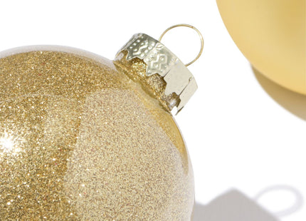 kerstballen goud - 6 stuks