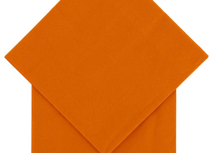 servetten papier 33x33 oranje - 20 stuks