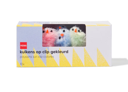 paaskuikens op clip - 10 stuks