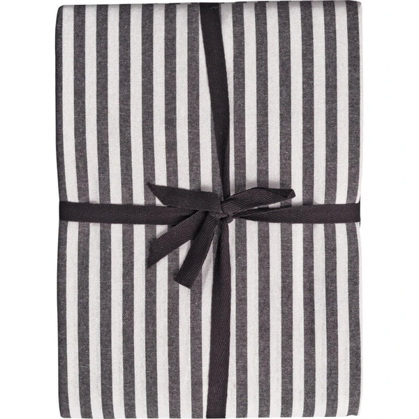 Striped tablecloth