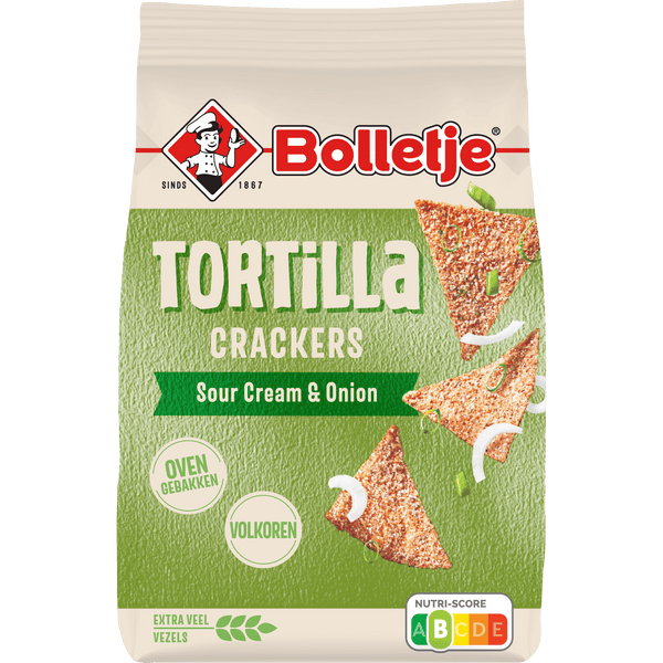 Bolletje Tortilla-Cracker Sour Cream & Onion
