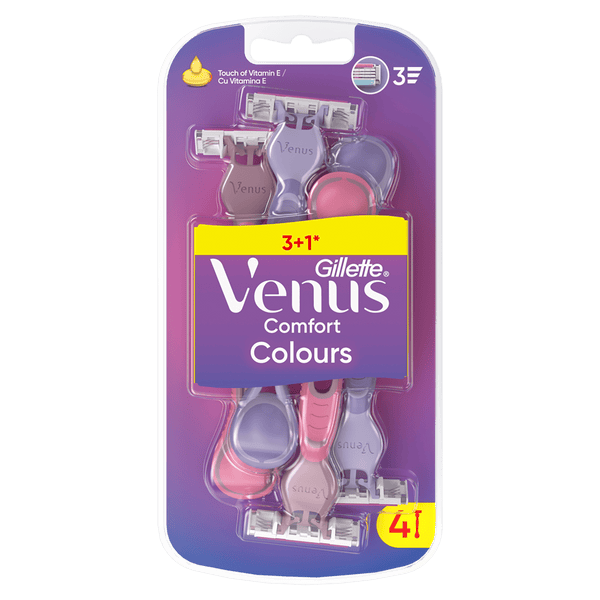 Gillette Venus Comfort Colors 3+1