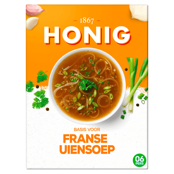 Honigbasis für französische Zwiebelsuppe