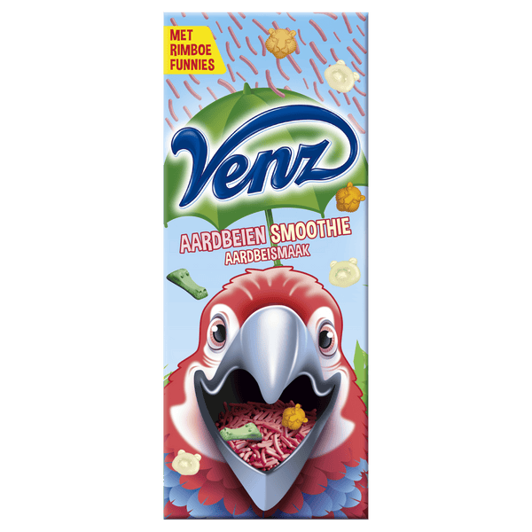 Venz Rimboe Aardbeiensmoothie hagelslag