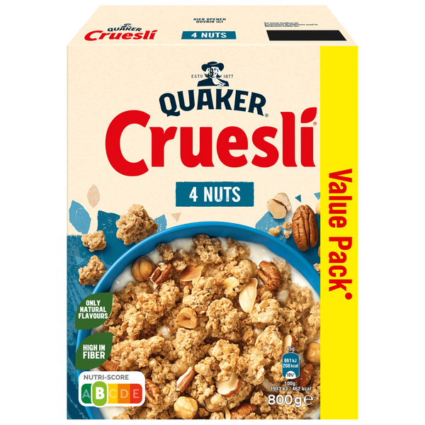 Quaker Cruesli 4 Nuts GVP