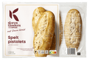Korenlanders Spelt pistolets met desem bereid