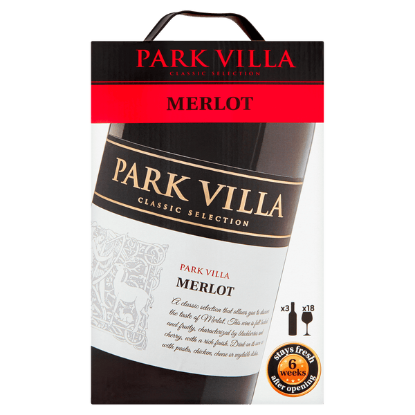 Park Villa Merlot wine tap