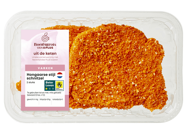 Boerentrots Schnitzel Hongaarse stijl 2st
