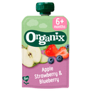 Organix Knijpfruit Appel, Aardbei, Bosbes 6+m