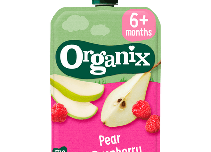 Organix Squeeze Fruit Pear and Raspberry 6+m