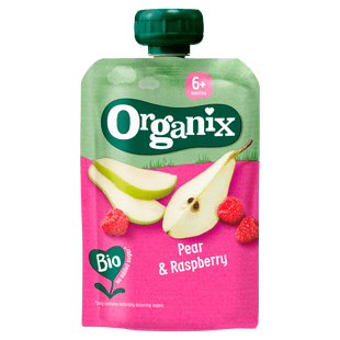 Organix Squeeze Fruit Birne und Himbeere 6+m