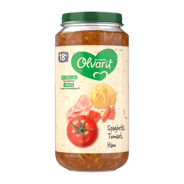 Olvarit 18+ Monate Spaghetti Tomate Schinken