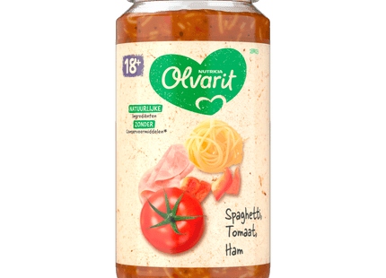 Olvarit 18+ months Spaghetti Tomato Ham