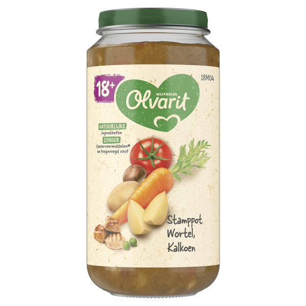 Olvarit 18+mnd Stamppot Wortel Kalkoen