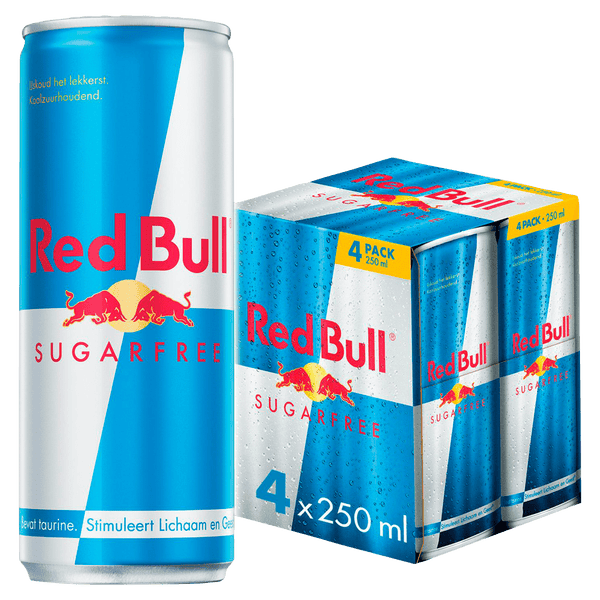 Red Bull Energy drink suikervrij 4-pack