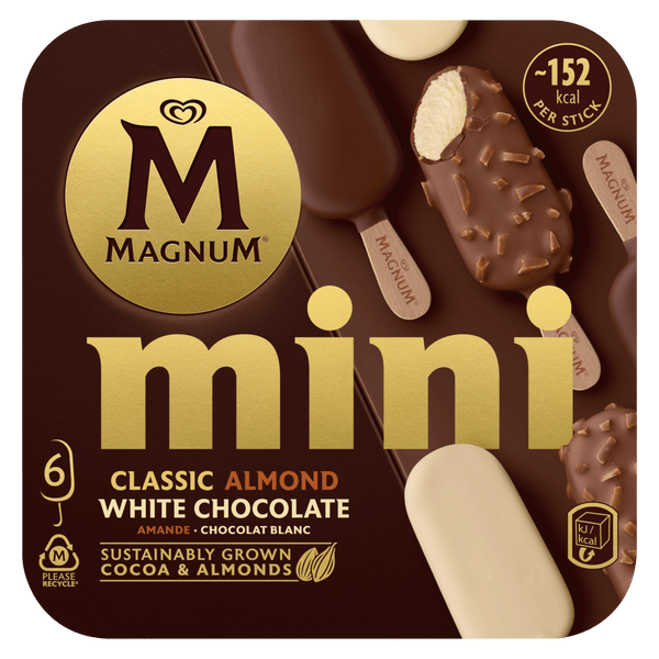 Magnum Mini Classic Mandel Weiße Schokolade