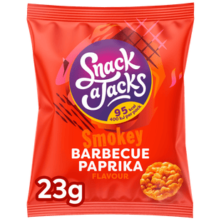 Snack A Jacks Rice Waffles BBQ Paprika