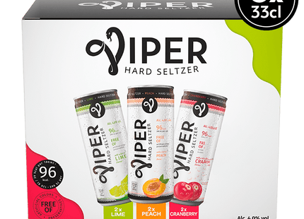 Viper Hard seltzer variety pack blik 6x33cl