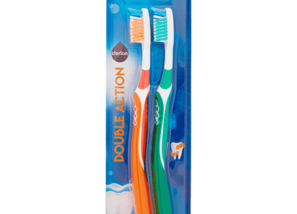 Derlon Toothbrush medium duo pack