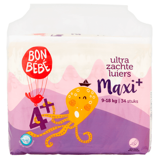 Bonbebe Windeln Größe 4+ Maxi+ 9-18 kg