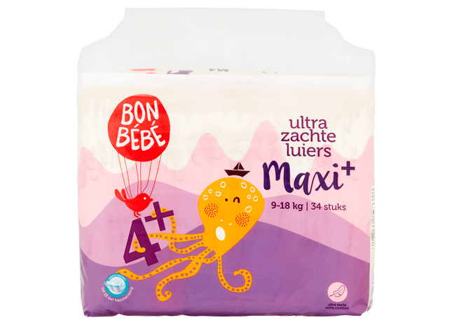 Bonbebe Windeln Größe 4+ Maxi+ 9-18 kg