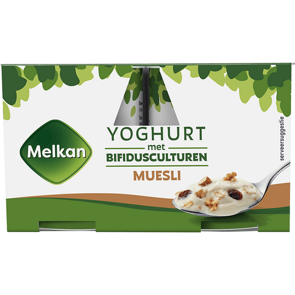 Melkan Yoghurt with cultures with muesli