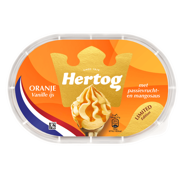 Hertog Oranje vanille ijs passievrucht-mango