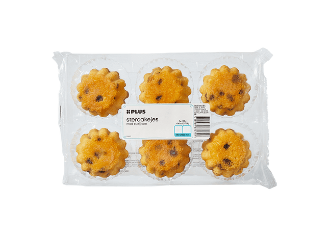 Stercakejes Rozijnen 6 stuks