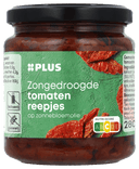 Zongedroogde tomatenreepjes op olie