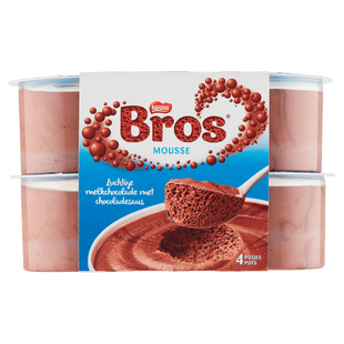 Nestlé Bros Melkchocolade mousse 4st