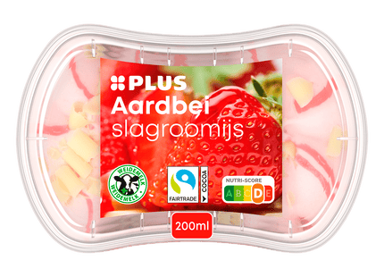 Kleintje Slagroomijs aardbei
