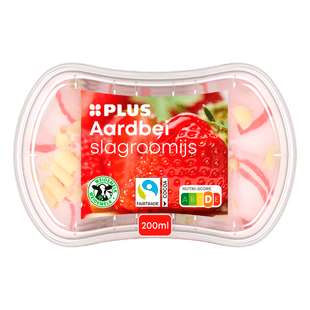 Kleintje Slagroomijs aardbei